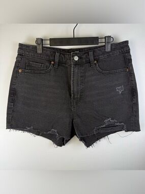 Old Navy Women’s High-Rise OG Straight Secret-Smooth Pockets Denim Shorts Bkl 12